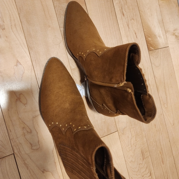 Brand new suede style ankle boots,  sz9 - Picture 5 of 7